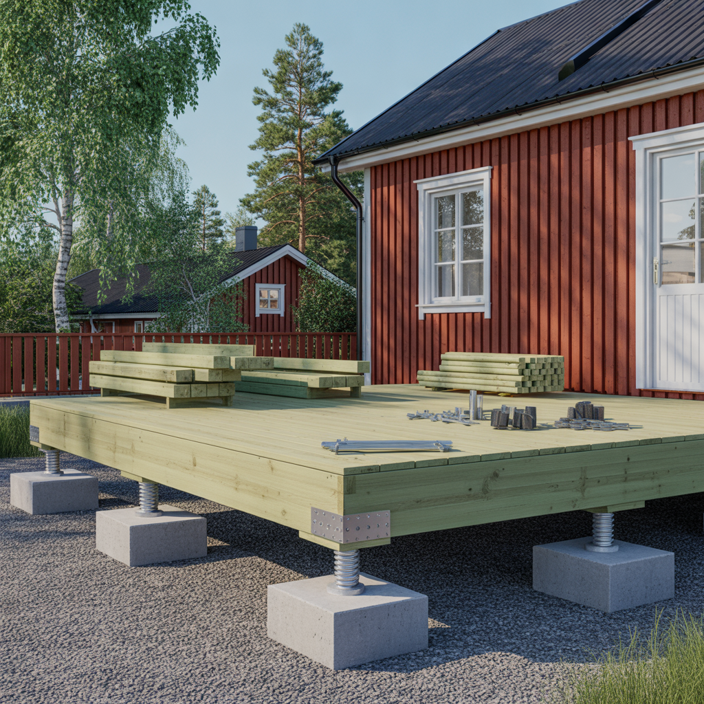 barlina till altan dimensioner infastning och kostnad